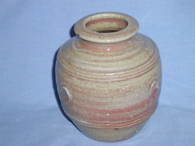Attractive Stoneware Cerise Blush Vase