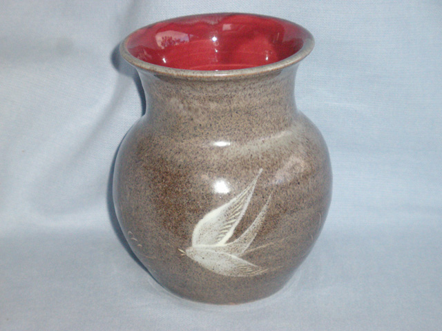 Fishley Holland Somerset Studio Pottery Bird Vase