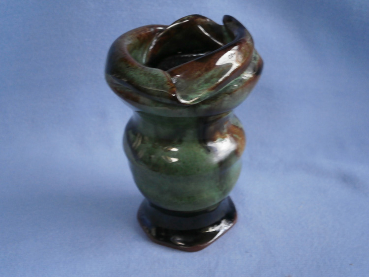 Cornish Lam Swan Studio Pottery Posy Vase